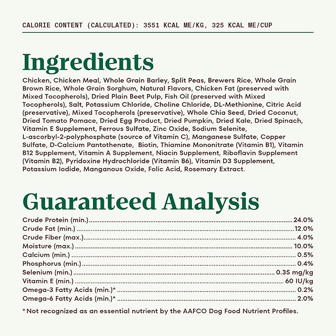 Nutro Natural Choice Senior Dry Dog Food, Chicken and Brown Rice Recipe, 30 lbs.