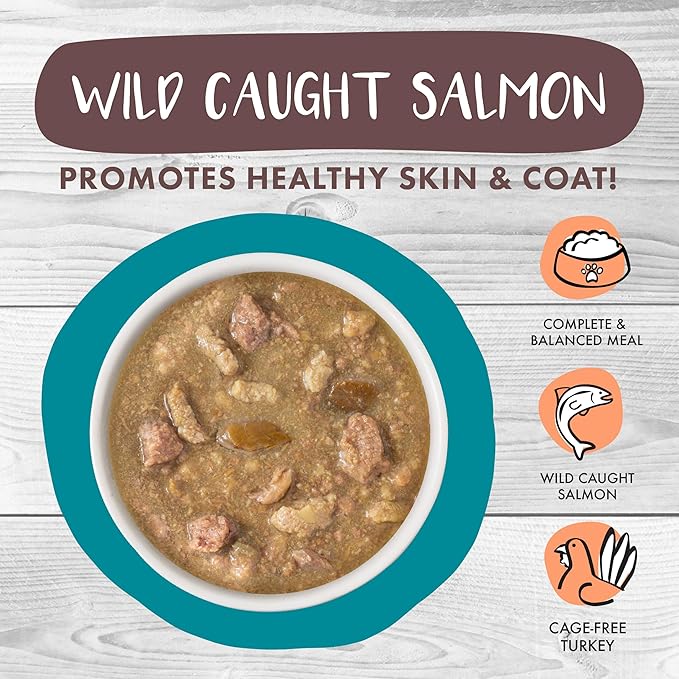 Weruva Classic Cat Stews!, Stew's Clues with Turkey, Chicken & Salmon in Gravy, 2.8oz Can (Pack of 12)