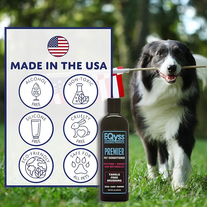 (3 Pack) EQyss Premier Pet Conditioner, 16 Ounces Each
