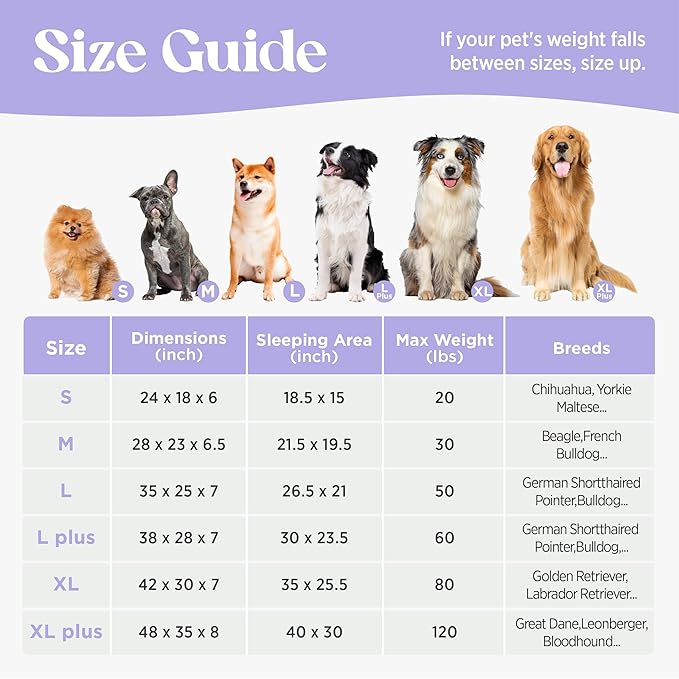 LE SURE Cute XL Dog Beds, Orthopedic Waterproof Dog Bed for Extra Large Dogs, High Back Non-Slip Bottom and Egg-Crate Foam Big Pet Couch Sofa with Washable Removable Cover, Grey