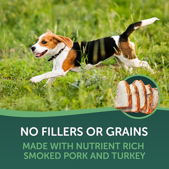 HEALTHFULS Deli Sticks Pork and Turkey Human-Grade Gluten-Free Soft and Chewy Dog Treats, 10 Count Bag