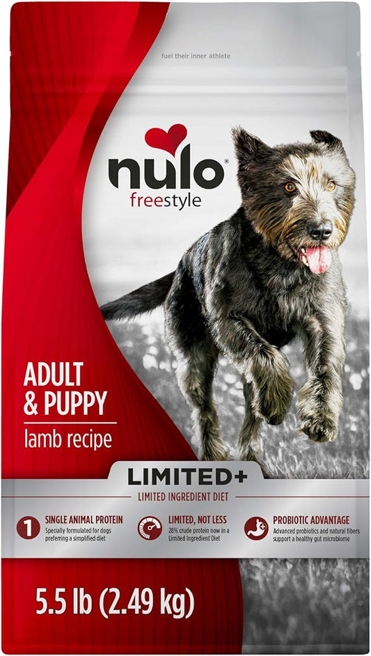 Nulo Freestyle Limited Ingredient Lamb Recipe Dry Kibble Dog & Puppy Food, 5.5 Pound Bag