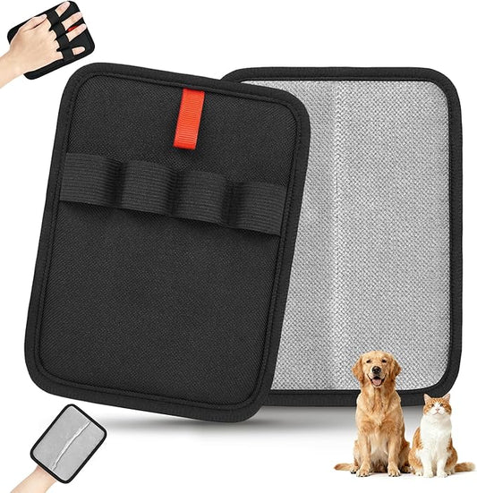 Pet Hair Removal Glove for Cats & Dogs, Upgraded Four-Finger Magic Brush Electrostatic Pet Hair Gloves, Reusable Pet Hair Remover Tool for Laundry, Couch, Carpet, Car Seat