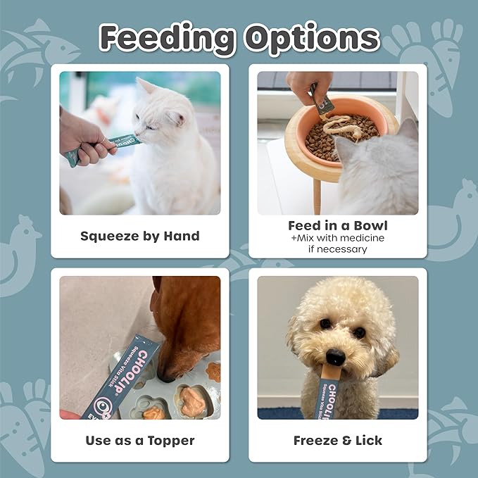 Choolip 2-Pack | Squeeze Vita Stick Lickable Treats for Dogs & Cats. 7 Eye Health Sticks with Essential multivitamins. Soft and Tasty Paste for All Life Stages, Supporting Eyes Health