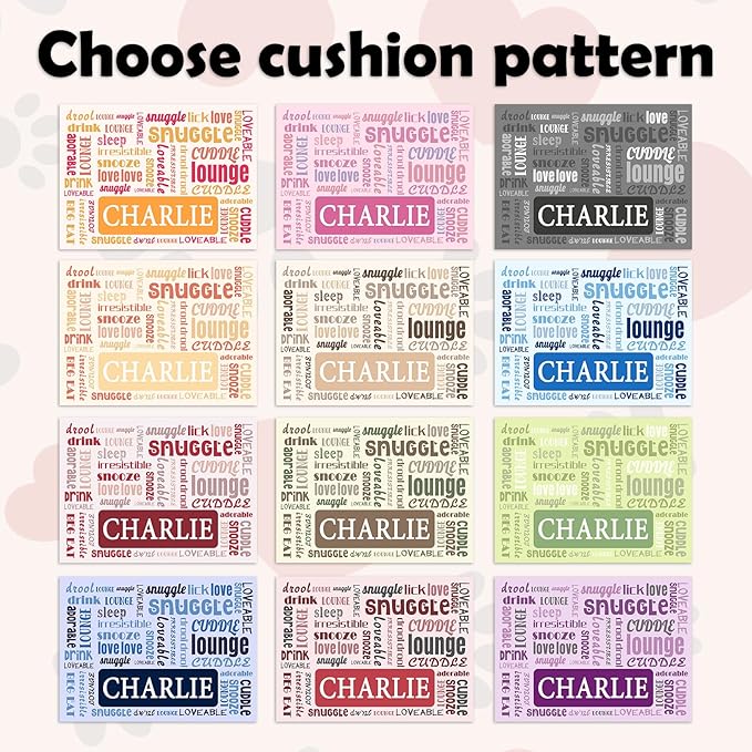 Personalized Dog Cat Food Mat Waterproof Non Slip Pet Bowl Name Mat Absorbent Quick Dry Custom Feeding Mat for Floors Dog Cat