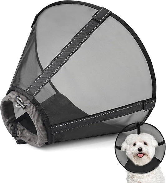 Dog Cone Collar to Stop Licking,Soft Mesh Recovery Collar After Surgery for Large Medium Small Dogs, Alternative to Elizabeth Cone of Shame