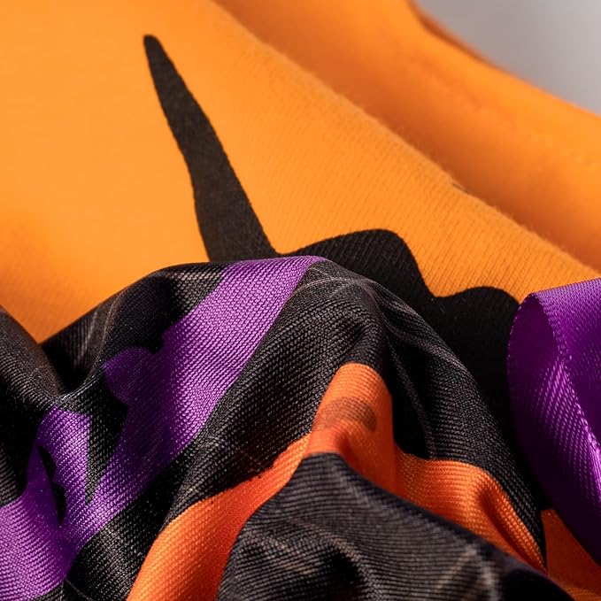 Fitwarm Halloween Pumpkin Dog Dress, Funny Dog Halloween Costumes, Doggy Clothes for Small Dogs Girl, Pet Apparel, Orange, Black, Purple, Medium