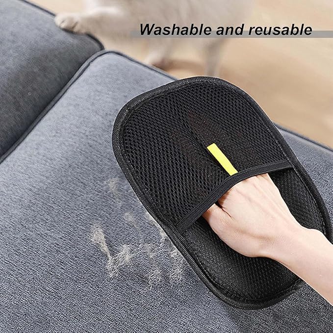 Pet Hair Removal Gloves, efficient pet Hair Beauty Gloves, cat Beauty Hair Removal Gloves, Suitable for Cats and Dogs, Reusable pet Hair Removal Gloves（2pcs）