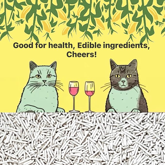 2pcs Pack (6L x 2) Tofu Cat Litter, Biodegradable, Clumping Kitty Litter, Flushable,Pea Fiber,Dust Free, Odor Control, Low Tracking, Lightweight