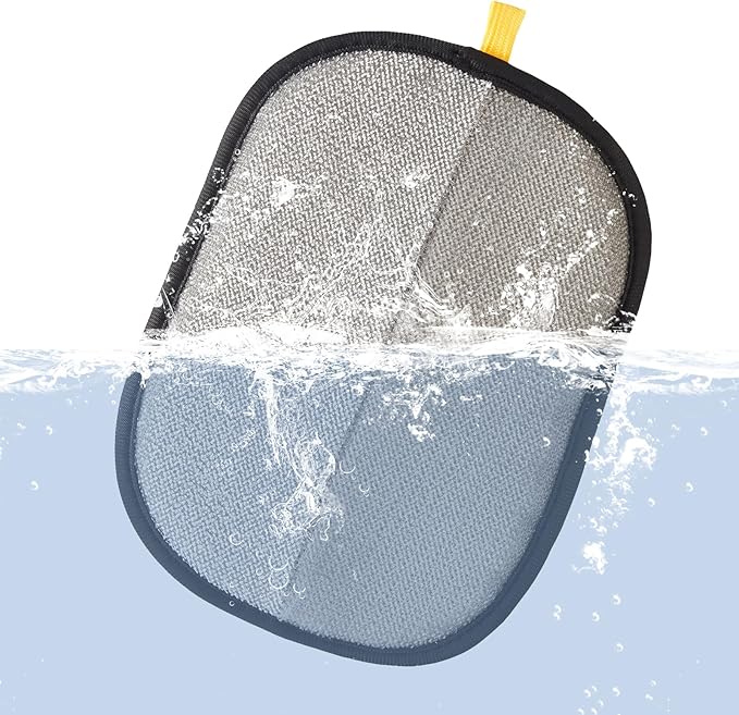 2Pcs Upgraded Electrostatic Hair Remover for Dogs and Cats, Five-Finger Reusable and Washable Pet Hair Removal Tool, Pet Hair Gloves for Laundry, Couch, Carpet, Car Seat and Bed