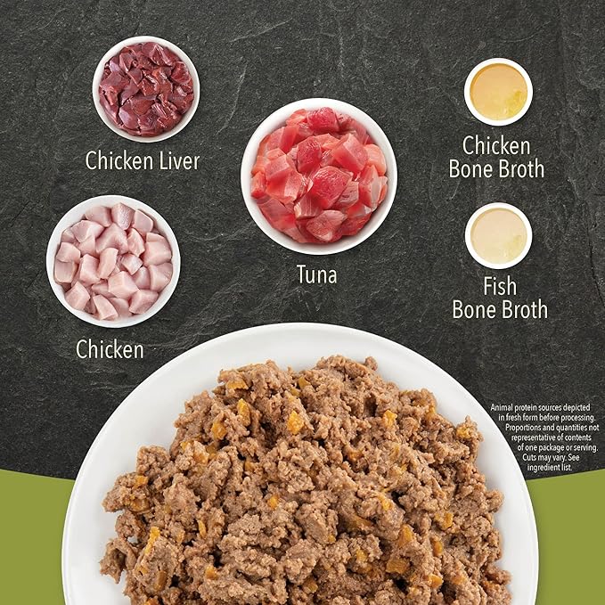 ACANA Premium Pate Wet Cat Food in Bone Broth Tuna + Chicken Recipe 3oz Cans (24 count)