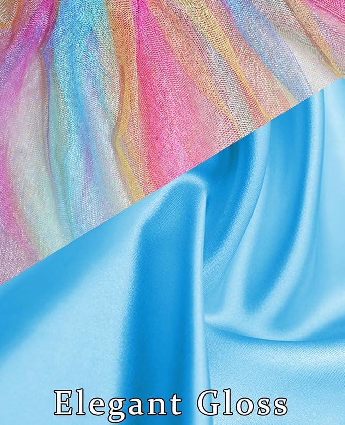 Dog Dress, Dog Silk Tulle Dress, Cute Princess Puppy Dresses with Bow, Lace Pet Birthday Party Outfit Dogs Tutu for Small Dogs, Lovely Puppy Clothes for Chihuahua Teacup Yorkie