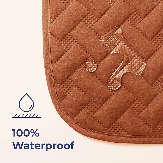 gogobunny 100% Double Sided Waterproof Dog Blanket Soft Pet Bed Cover Reversible Protect Furniture Couch Sofa Car for Puppy Cat Kids (Dark Pumpkin/Light Pumpkin, 82x102 Inch (Pack of 1))