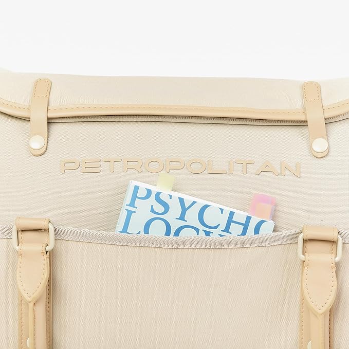 Cat Soft-Sided Carrier, Airlien Compliant, with Ventilation, for Pets Upto 16 lbs (Beige Sand)