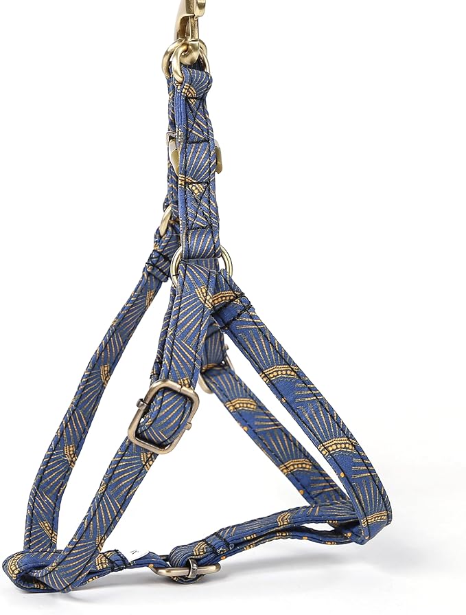 Angie and Allie Organic Cotton Personalized Step in Dog Harness,Custom Dog Halter Vests,Adjustable No Pull Canine Halter Harness for Small Medium Large Dogs