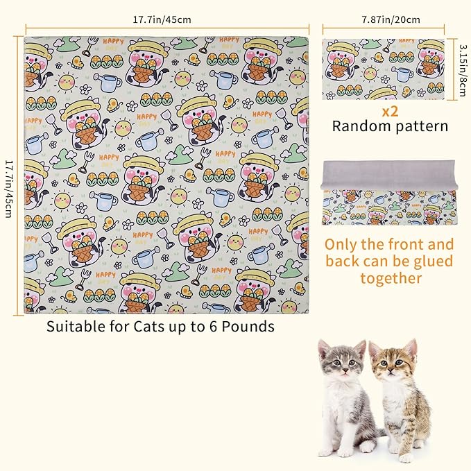 Cat Wrap for Grooming,Cat Wrap for Cutting Nails,Self-Adherent Soft Cat Blanket，Restrain The Cat to Keep Calm,Anti-Bite, Anti-Scratch, Wrap Anti-Escape Grooming Bags for Cats (Within 6lbs)