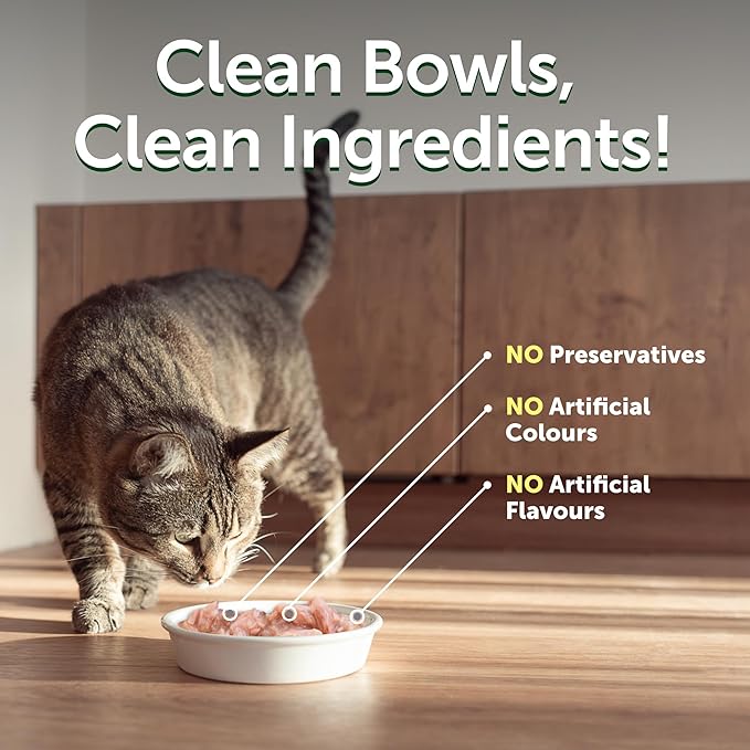 Nature's Protection Wet Cat Food in Gravy - High Protein, Natural & Soft Tuna Fish & Sea Bass Shreds - Wet Food for Kittens, Can-Free Convenient Pouches 2.46-oz (Superior Care - 24 Pack)