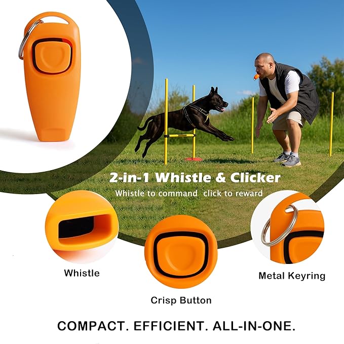 Dog Treat Pouch for Training – Removable Liners, Large Opening and Capacity Treat Bag with Clicker, Obedience Cards, Waist Strap Clip Treat Fanny Pack for Dog Training and Walking