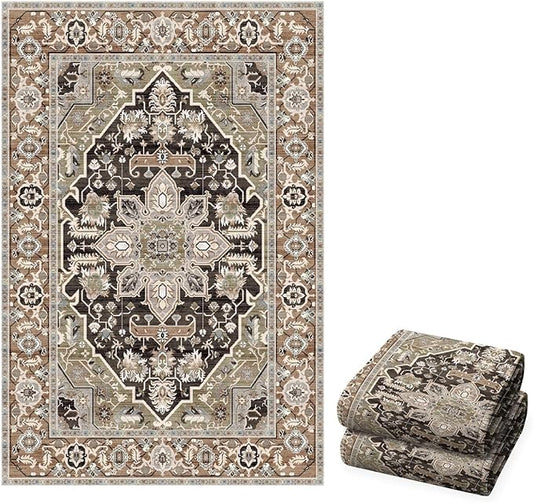 Lovewag Cat Litter Mat 2 Pack - Large 36x48 Machine Washable Easy Clean Non-Slip Waterproof Trapping Mats for Cats - (Sage Forest)