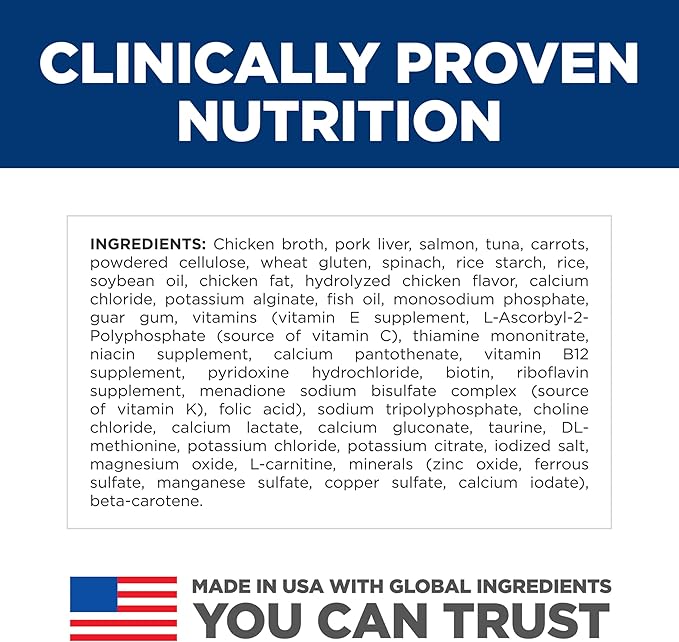 Hill's Science Diet Indoor, Adult 1-6, Easy Litter Box Cleanup, Wet Cat Food, Salmon & Vegetables Stew, 5.5 oz Can, Case of 24