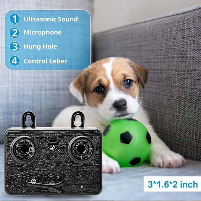 Anti Barking Devices, Auto Dog Barking Control Devices with 3 Modes, Rechargeable Ultrasonic Dog Bark Box Dog Barking Deterrent Devices, Effective Stop Barking Dog Devices for Indoor & Outdoor Dogs I