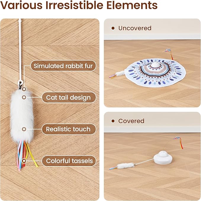 6 Pcs Attachment Refills for The Down Part of Potaroma Hide and Seek Cat Toy