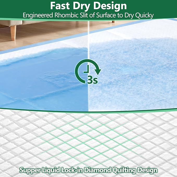 Gimars Thicker Heavy Absorbency Pet Training Puppy Pads 28"x34"- Extra Large Disposable Polymer Quick Dry No Leaking Pee Pads for Dogs, Cats, Rabbits and Other House Training Pets, 30 Count