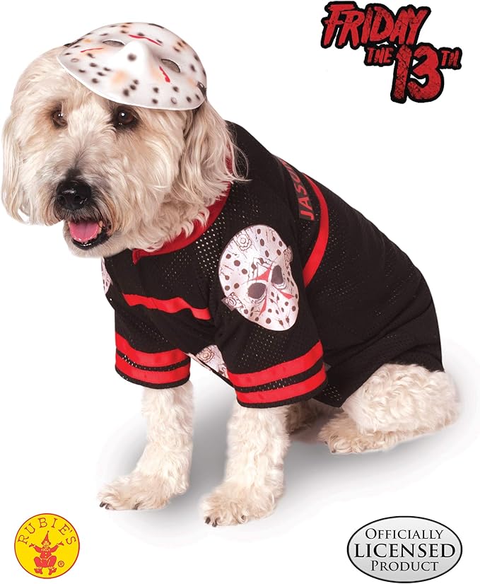 Friday the 13th: Jason Voorhees Pet Costume for For Dogs or Cats by Rubies, Medium