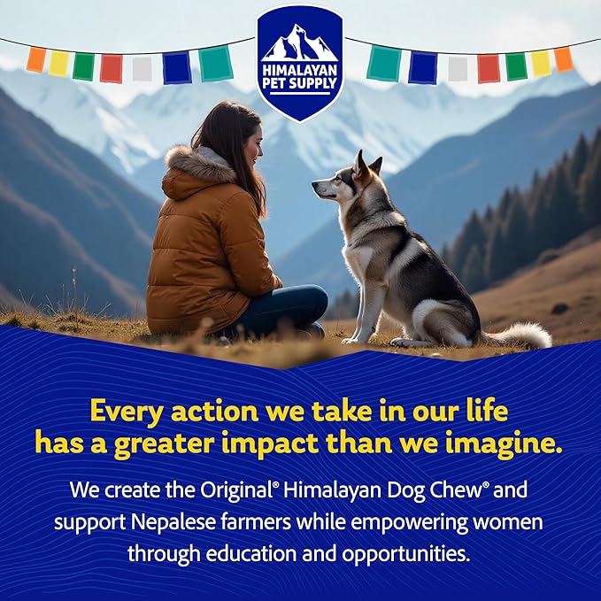 Himalayan Chew Original Yak Cheese Chew, Peanut Butter, 1 X-Large Stick, 5.3 oz, Gluten Free, Healthy Treats, Grain & Lactose Free 100% Natural, Long Lasting Chews for s Over 55 lbs