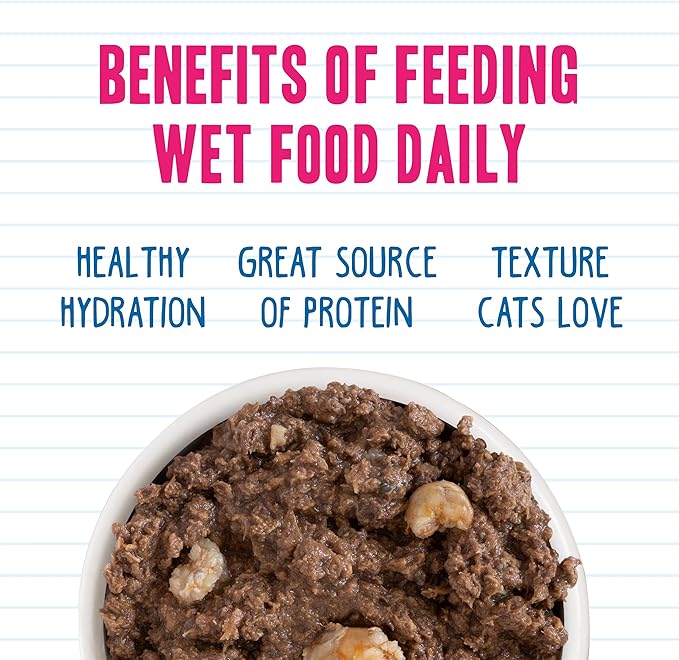 Weruva BFF Minced Natural Wet Cat Food, Tuna and Shrimp Sweethearts in Gravy, 3oz Can, Pack of 24