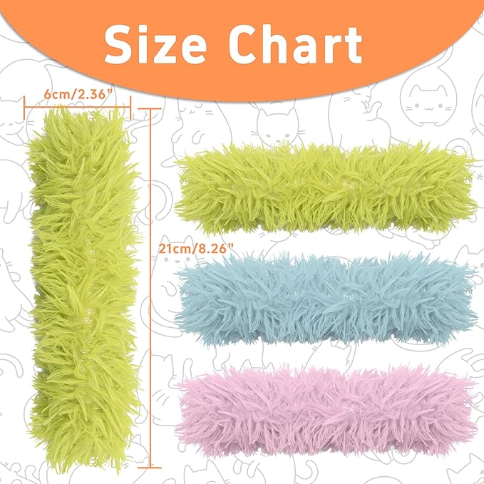 3 Pack Soft and Durable Cat Pillows, Rich Color Catnip Toys - Indoor Interactive Cat Kicker Toys for Cats (Green Set)