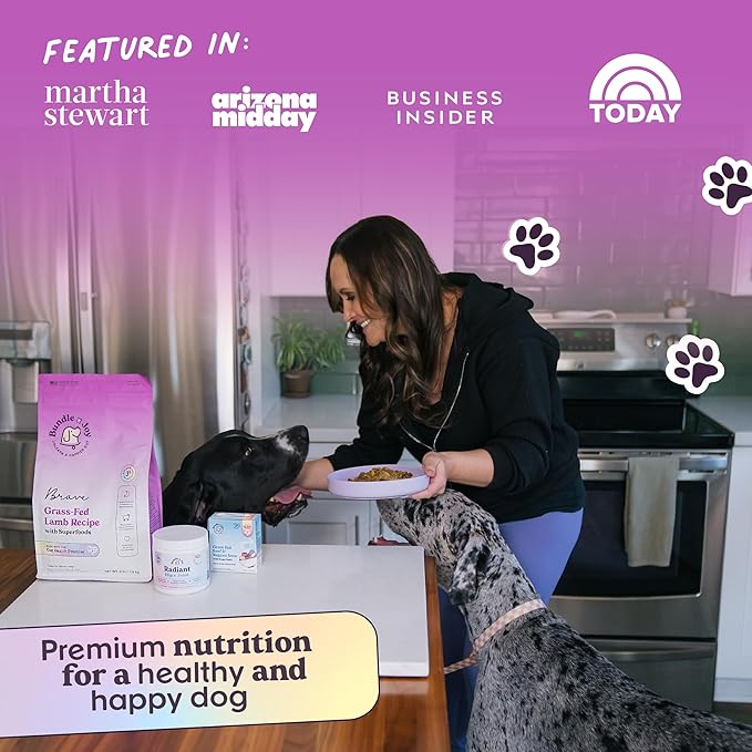 Bundle x Joy Brave Probiotic Dog Food Dry, Lamb, 18lb Bag, Natural Grain Free Adult Kibble for Digestive Health Made with Real New Zealand Lamb, 20 Plant Based Superfoods, Corn, Poultry & Soy Free