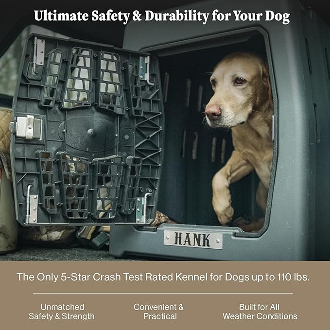 Lucky Dog Kennel, Durable Crash Tested Portable Dog Crates, Large