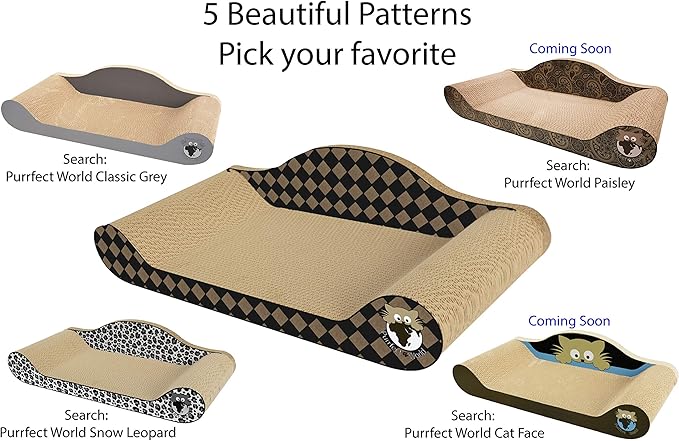 Cat Scratcher - Cat Lounge - Checker Board