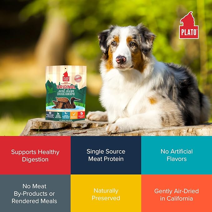 PLATO Original Real Strips Duck 3oz, Natural (850002221534)