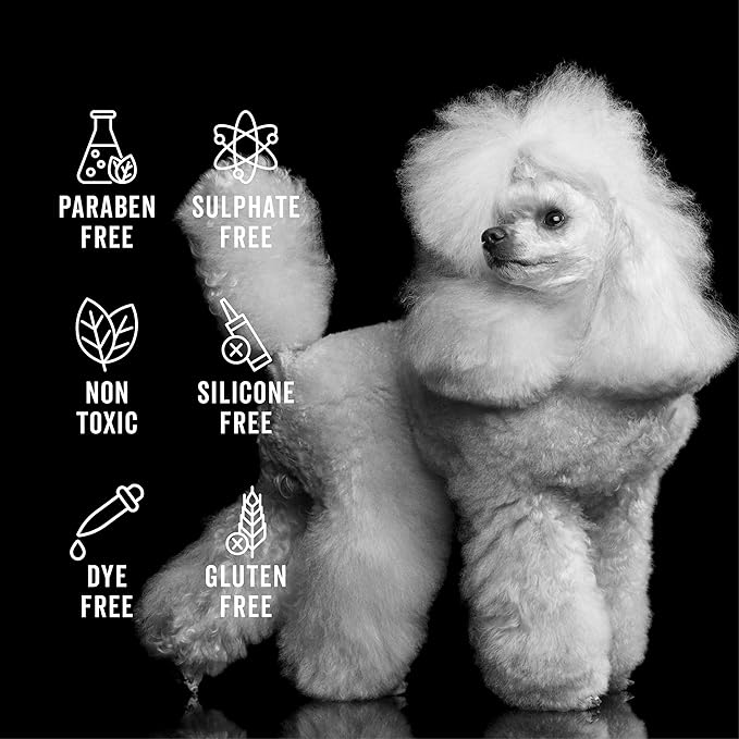 Pride and Groom The Non Shedder | Dog Grooming Shampoo for Doodles and Dogs That Do Not Shed | Tearless All Natural Body Wash with Coat-Specific Ingredients That Enhance Shine – 16oz (Pack of 2)