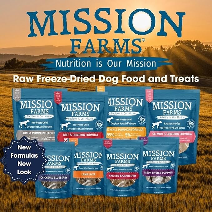 Mission Farms Freeze-Dried Raw Formula Dog Food (14 Oz, Beef & Pumpkin)