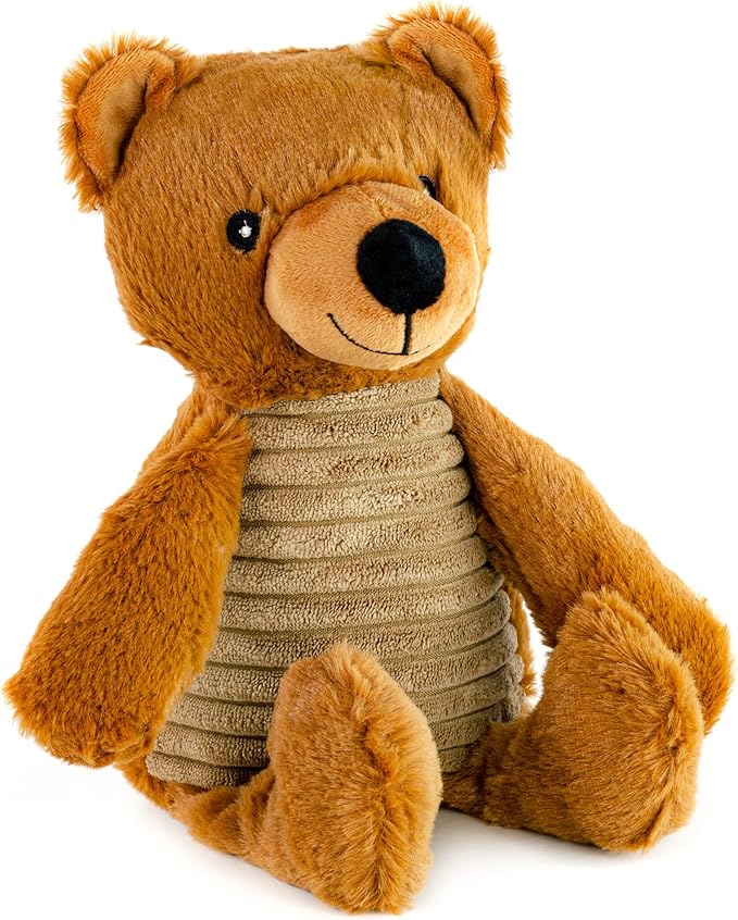 Giftable World Safari Pet Plush Toy with Squeaker (Bear, Rhino, Elephant)