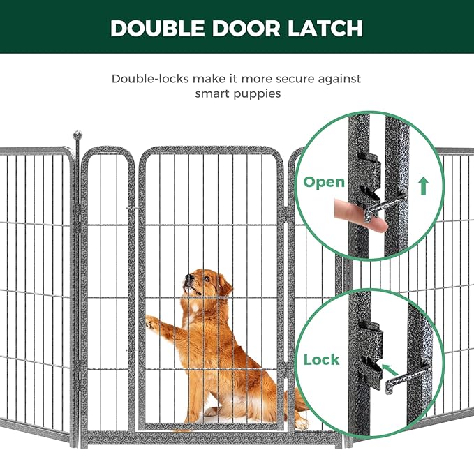 FXW Aster Dog Playpen Designed for Yard, 32inch 48 Panels