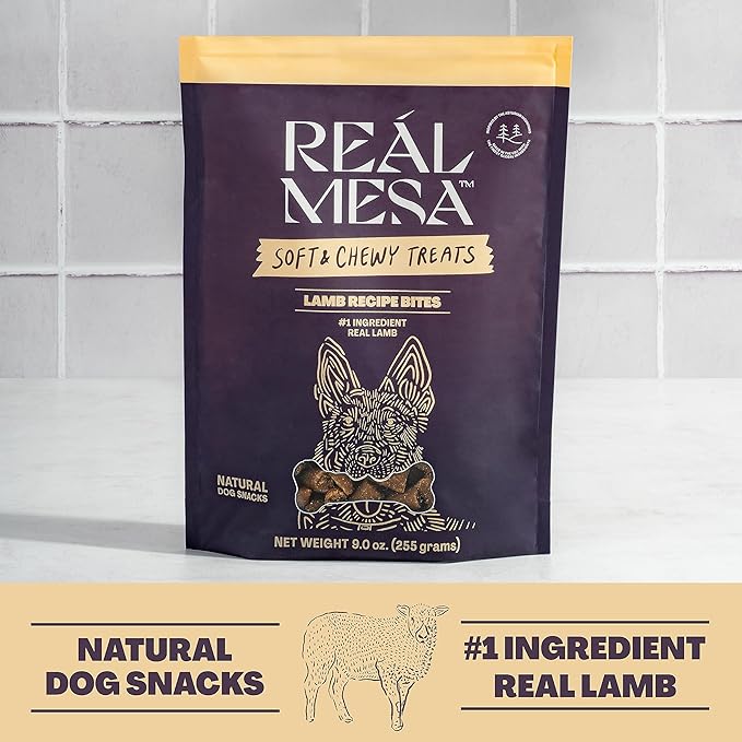Soft & Chewy Lamb Recipe Dog Treats - Tasty Training Snacks for Small, Medium, and Large Dogs, Protein-Packed, Easy-to-Chew Lamb Dog Food Treats for All Breeds, Pet Treats, (9 oz)