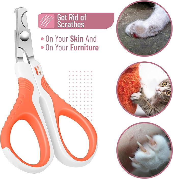 Mr. Pen Cat Nail Trimmer - Orange, Kitten & Small Dog Nail Clipper, Cat Claw Trimmer