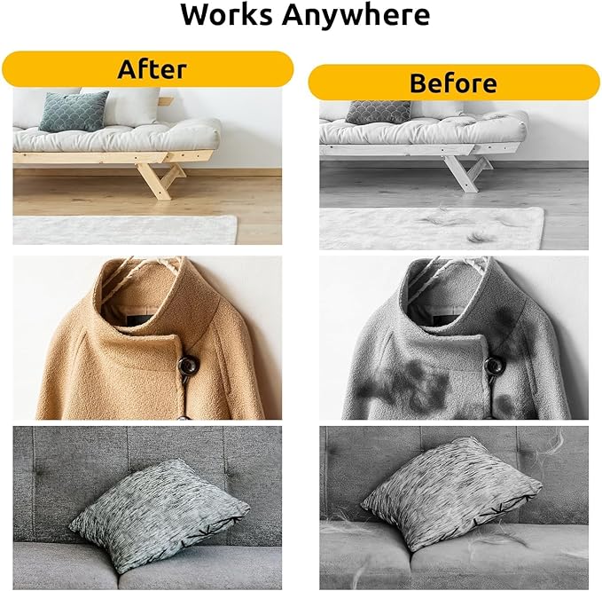 SAWMONG 2Pcs Pet Hair Removal Glove, Pet Hair Remover Glove for Cleaning Shed Fur from Dogs & Cats with Thumb Hole for Better Fit, Reusable Pet Hair Removal Tool for Couch,Clothes, Carpet, Curtain