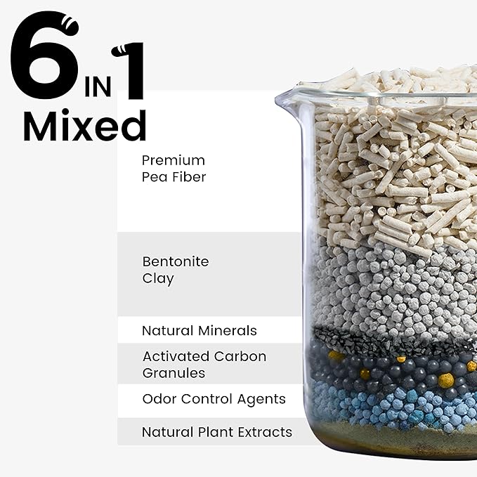 Tofu Cat Litter, Dr. PawPaw Clumping Cat Litter, Honeysuckle Scent 18 lb, Dust-Free Keep Kitty Tidy, Superior Odor Control Keep Step Fresh