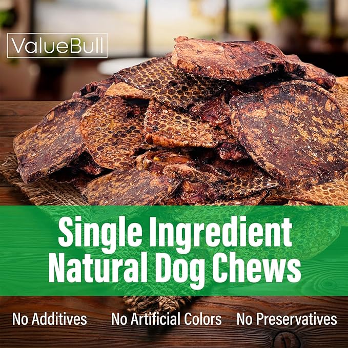 ValueBull Beef Lung Wafers, Premium 6 Pounds - Angus Beef Dog Treats, Grass-Fed, Single Ingredient