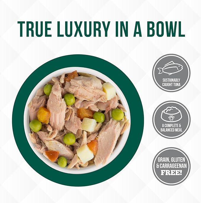 Weruva TruLuxe Cat Food, Mediterranean Harvest with Tuna Whole Meat & Veggies in Gravy, 6oz (Pack of 24)