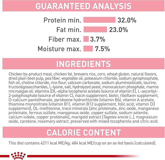 Royal Canin Feline Health Nutrition Mother & Babycat Dry Cat Food for Newborn Kittens and Pregnant or Nursing Cats, 6 lb bag