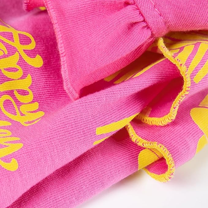 Fitwarm Happy Birthday Dog Tiered Dress, Dog Clothes for Small Dogs Girl, Pet Birthday Outfit, Doggy Apparel, Yellow, Rose Pink, XXS