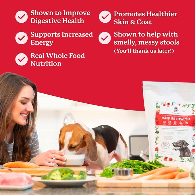 Dr. Harvey's Canine Health Miracle Dog Food, Human Grade Dehydrated Base Mix for Dogs with 9 Vegetables and 6 Organic Whole Grains (10 Pounds)