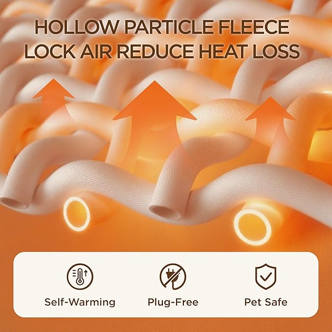 Bedsure XL Self Warming Orthopedic Dog Bed for Extra Large Dogs - Washable XLarge Dog Bed Waterproof, Comfort Pet Couch with Removable Cover, Supportive Foam Pets Sofa with Nonskid Bottom, Brown