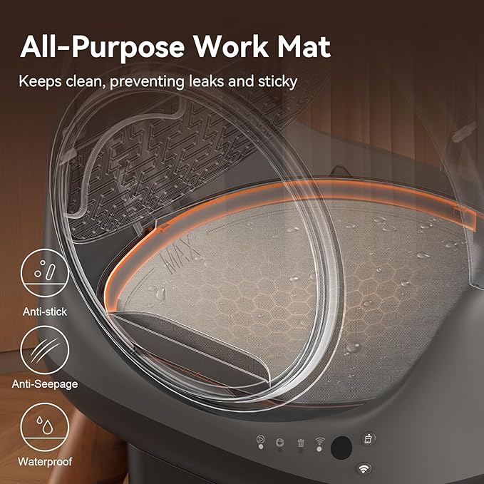 Self Cleaning Litter Box - G1 Automatic Cat Litter Box for Cats, Robot with Large Openning/Odor-Control/Dual Safety Protection